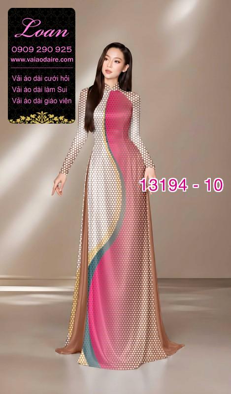 Vải áo dài chấm bi lụa Tô Châu