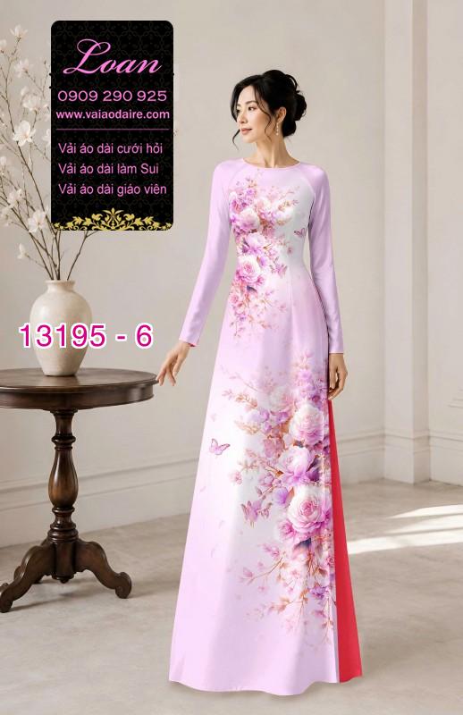 Vải áo dài hoa in 3D