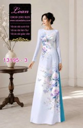 Vải áo dài hoa in 3D