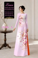 Vải áo dài hoa in 3D
