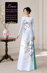 Vải áo dài hoa in 3D