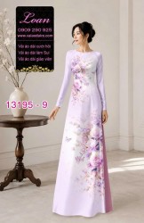 Vải áo dài hoa in 3D