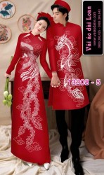 Vải áo dài cặp đôi nam - nữ rồng phượng
