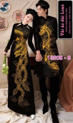 Vải áo dài cặp đôi nam - nữ rồng phượng