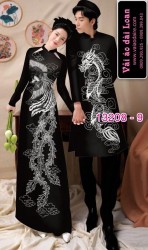 Vải áo dài cặp đôi nam - nữ rồng phượng