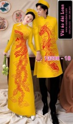 Vải áo dài cặp đôi nam - nữ rồng phượng