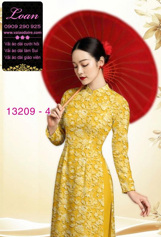 Vải áo dài hoa nhí