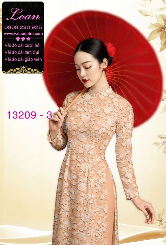 Vải áo dài hoa nhí