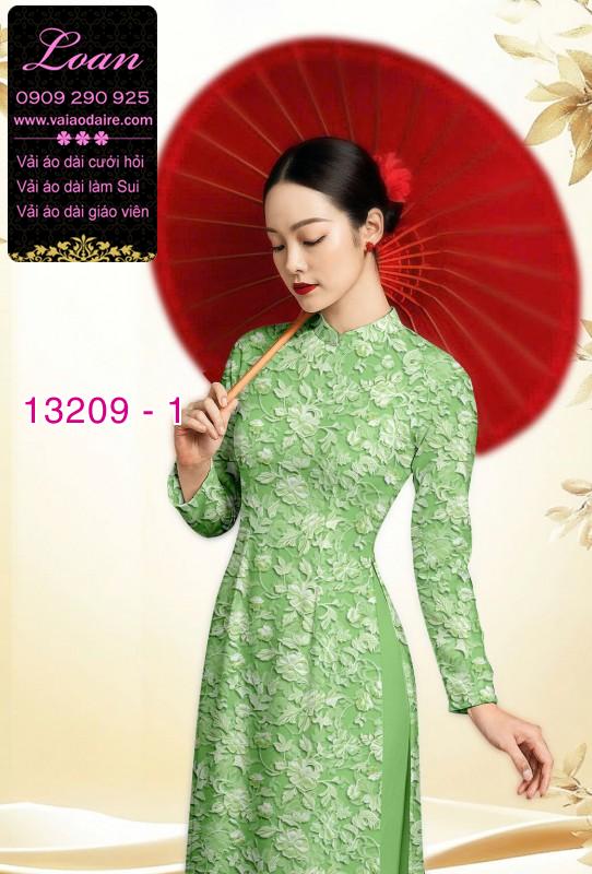 Vải áo dài hoa nhí
