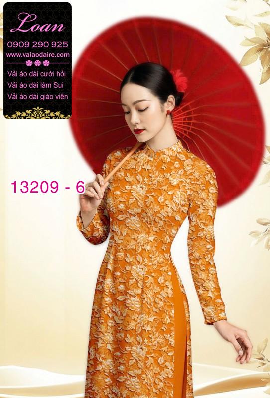Vải áo dài hoa nhí