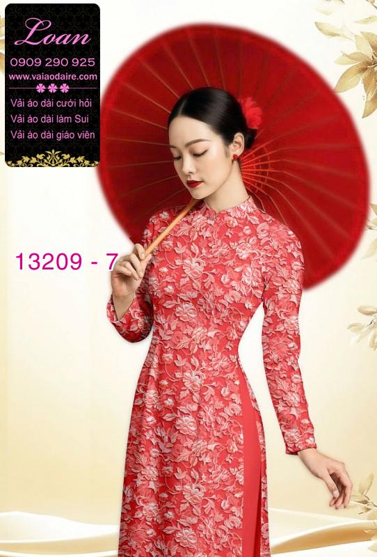 Vải áo dài hoa nhí