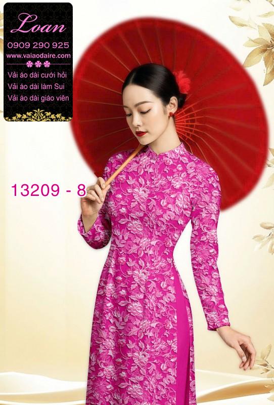 Vải áo dài hoa nhí