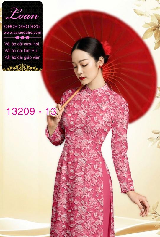 Vải áo dài hoa nhí