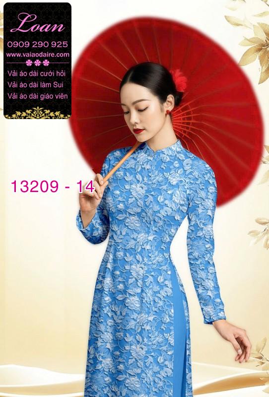 Vải áo dài hoa nhí