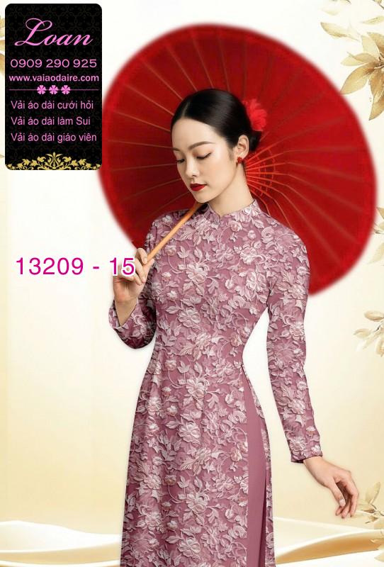 Vải áo dài hoa nhí