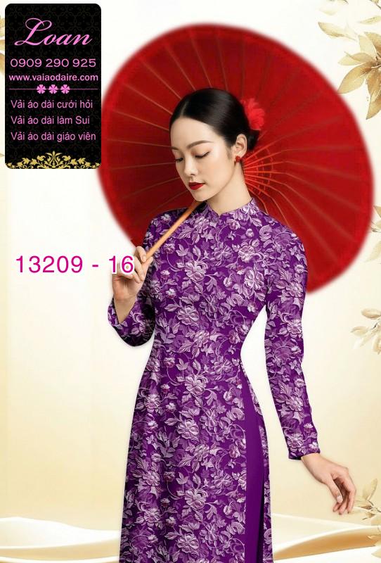 Vải áo dài hoa nhí