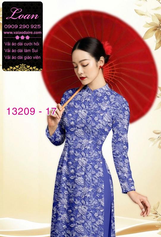 Vải áo dài hoa nhí