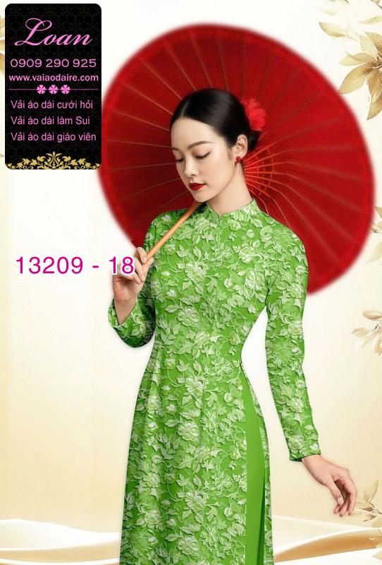 Vải áo dài hoa nhí