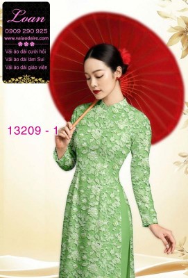 Vải áo dài hoa nhí-DT 13209