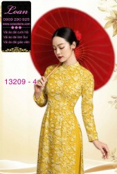 Vải áo dài hoa nhí