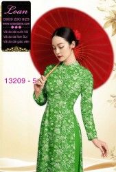 Vải áo dài hoa nhí