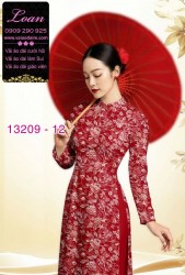 Vải áo dài hoa nhí
