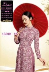 Vải áo dài hoa nhí