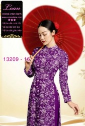 Vải áo dài hoa nhí