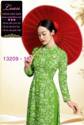 Vải áo dài hoa nhí
