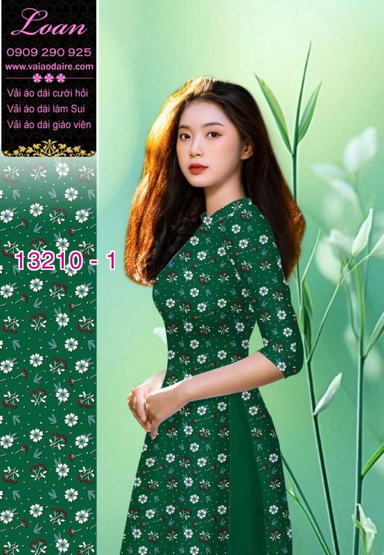 Vải áo dài hoa nhí