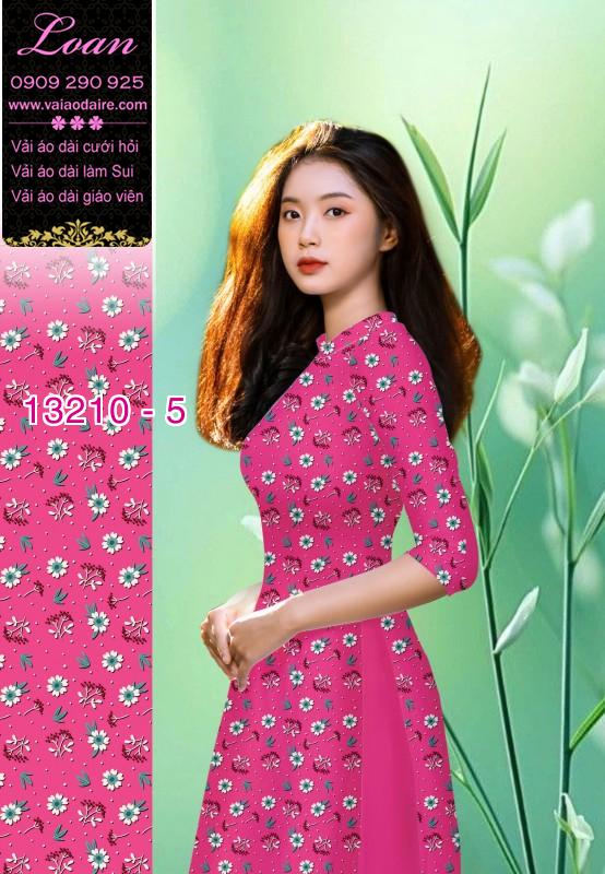 Vải áo dài hoa nhí