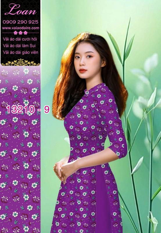 Vải áo dài hoa nhí
