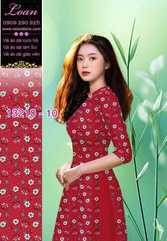 Vải áo dài hoa nhí