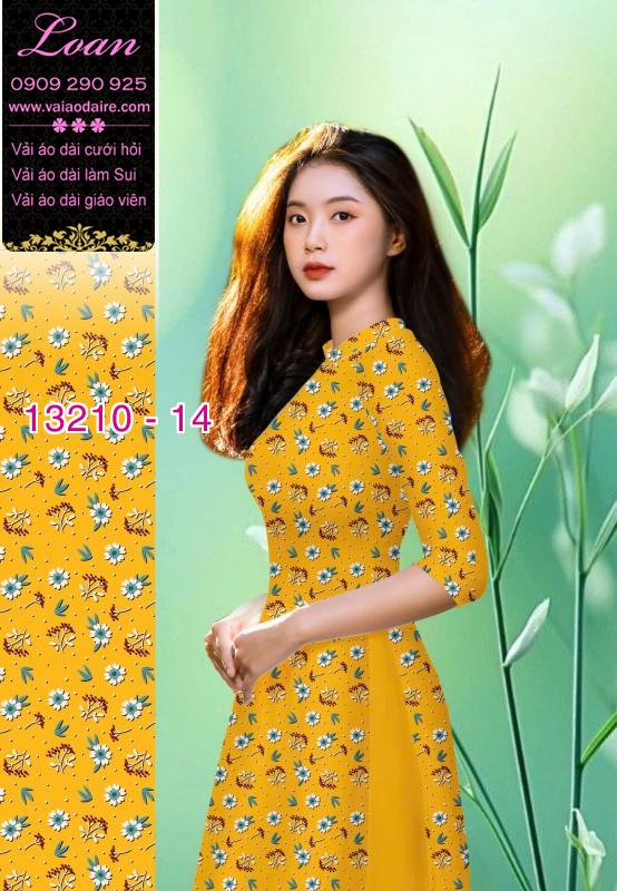 Vải áo dài hoa nhí