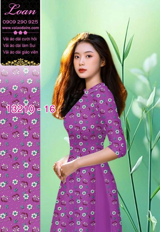 Vải áo dài hoa nhí