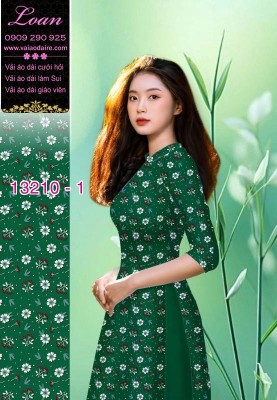 Vải áo dài hoa nhí-DT 13210