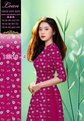 Vải áo dài hoa nhí