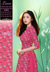 Vải áo dài hoa nhí