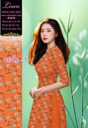 Vải áo dài hoa nhí