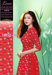 Vải áo dài hoa nhí
