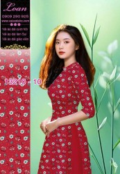 Vải áo dài hoa nhí