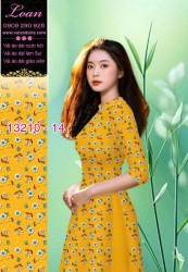 Vải áo dài hoa nhí