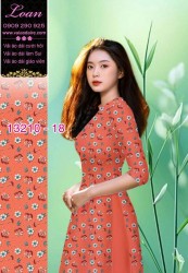 Vải áo dài hoa nhí
