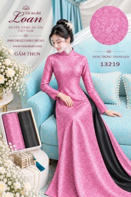 Vải áo dài gấm thun hoa nhỏ-13219