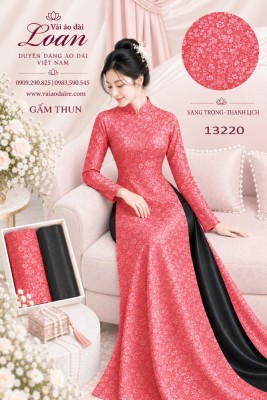 Vải áo dài gấm thun hoa nhỏ-GT 13220