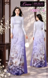 Vải áo dài hoa in 3D