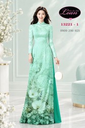 Vải áo dài hoa in 3D