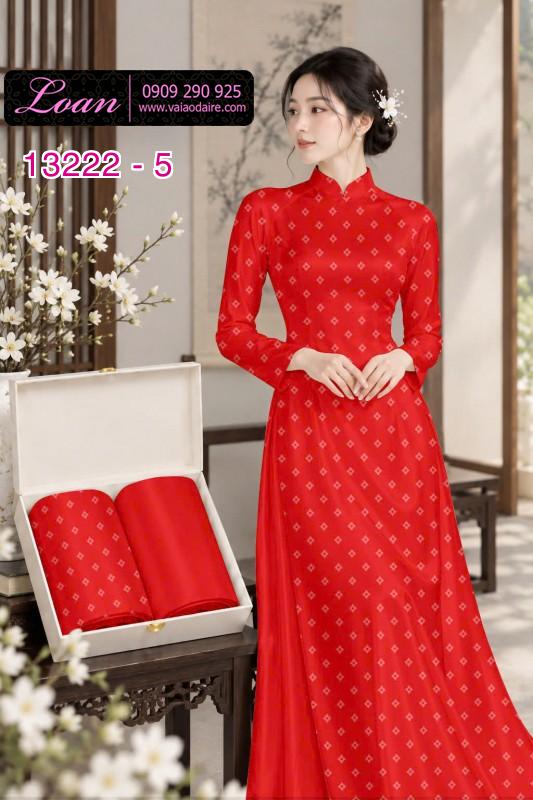 Vải áo dài họa tiết hình thoi in 3D