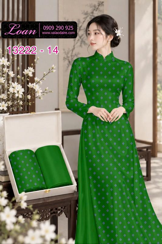 Vải áo dài họa tiết hình thoi in 3D