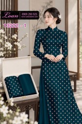 Vải áo dài họa tiết hình thoi in 3D